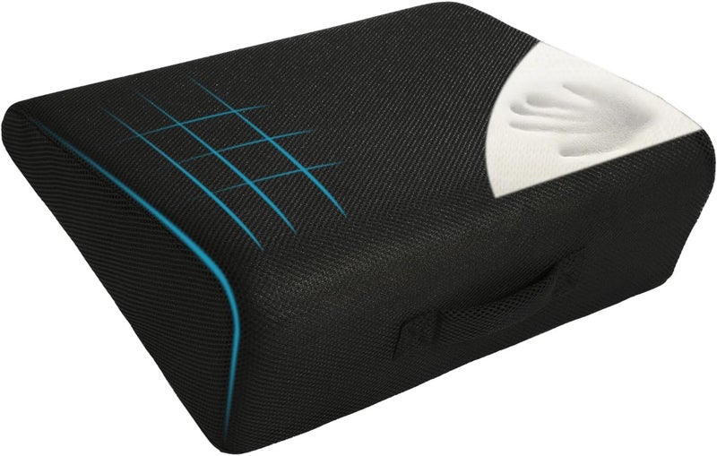 HOMBYS High Density Foam Car Seat Cushions for Short People,Car Booster Seat for Short Drivers,Ultra Thick Adult Booster Seat for Car Driving,Wedge Seat Cushion 6" Thickness,Black Mesh Cover - Image 4